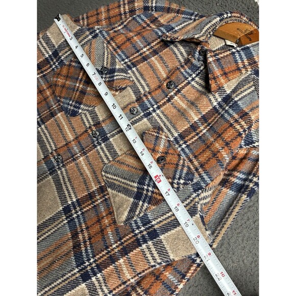 Vintage 60s Big Yank Check Plaid Button Up Flannel Medium Rockabilly Logger - Picture 10 of 12